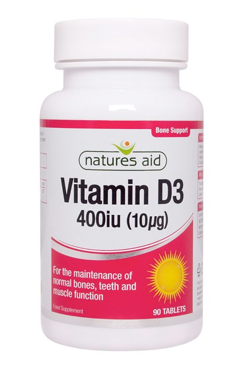 Natures Aid Vitamin D3 400iu (10ug) 90 tabs